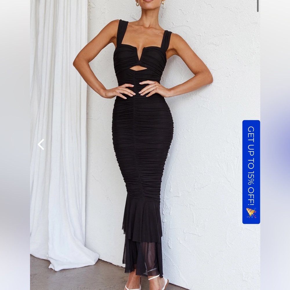 Hello Molly Black Maxi Dress